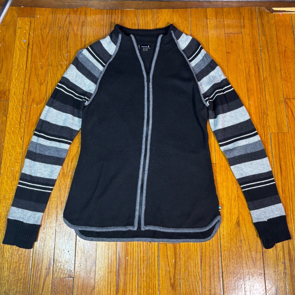 Woolsmart Dacono ski full zip sweater funnel neck office casual outdoors sz M